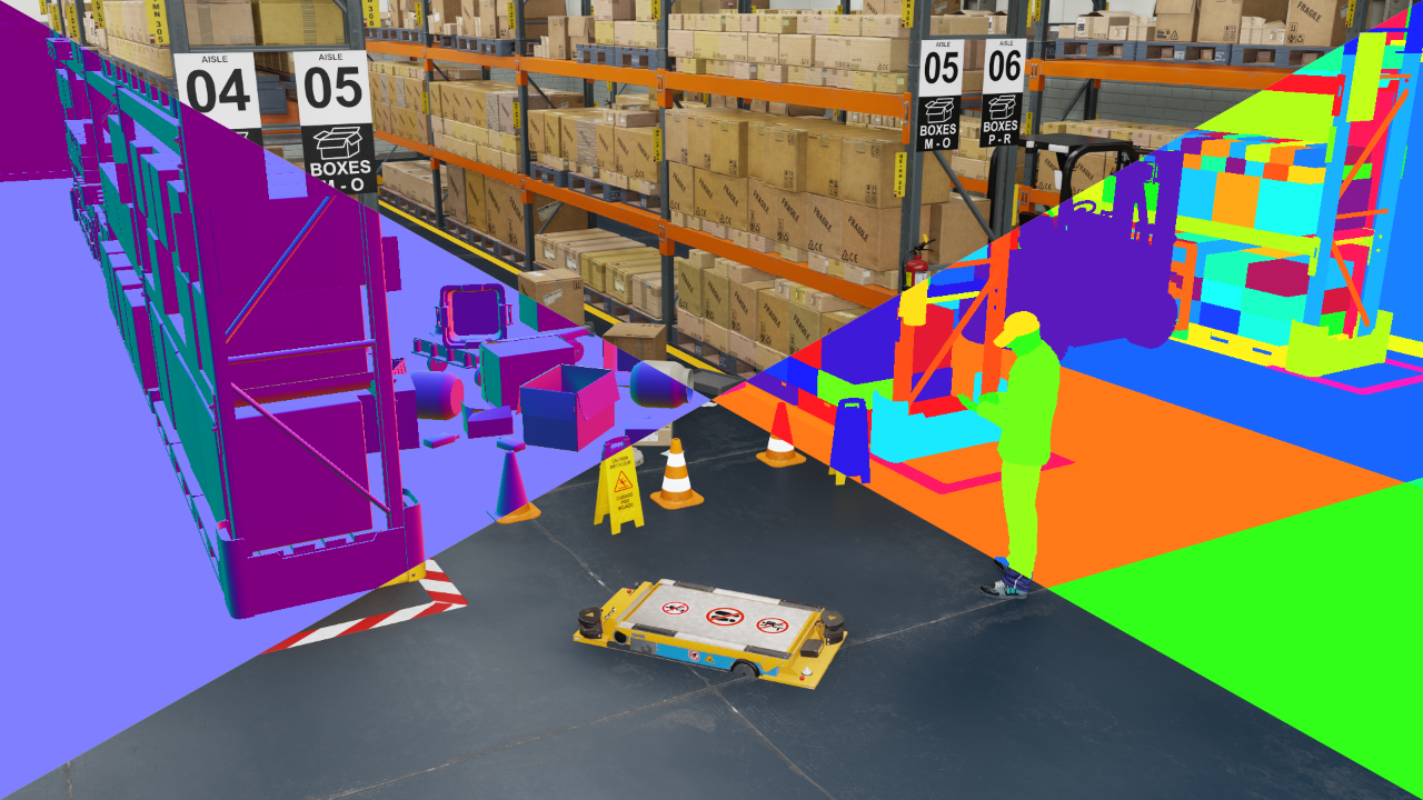Robot Trained on Synthetic Data