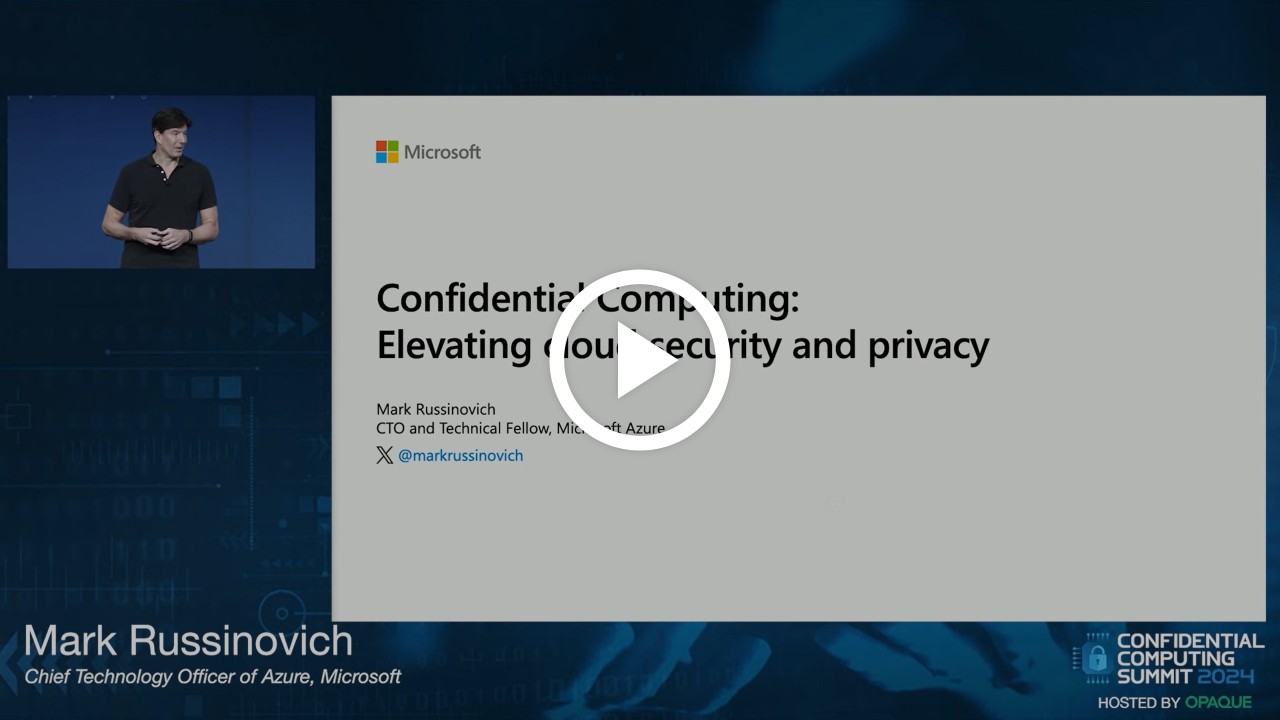 Watch Video: Confidential Computing Elevating Cloud Security and Privacy